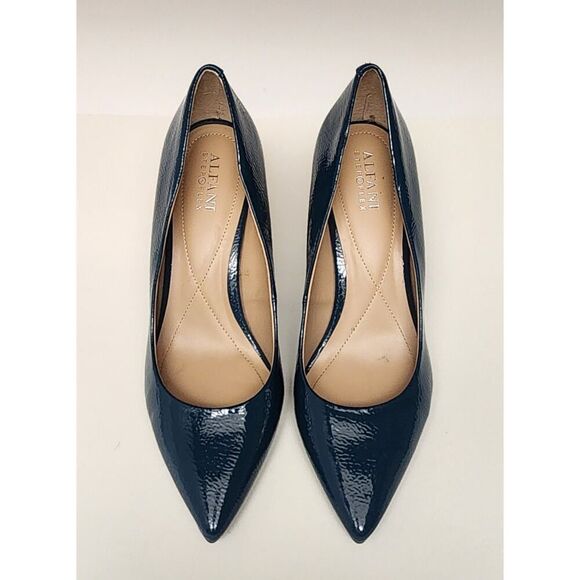 Alfani Women's Teal Step 'N Flex Jeules Faux Patent Leather Pump Shoes Size 8.5M - Picture 6 of 12